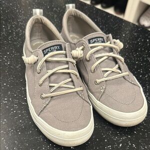 Sperry Gray Canvas Sneakers